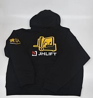 Толстовка с капюшоном JHLIFT черная унисекс