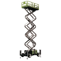 Самоходный ножничный подъемник (дизельный) ZOOMLION ZS1623RT, р/в 18000 мм, г/п 680 кг