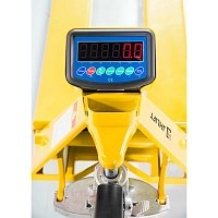 Весовая гидравлическая тележка (рохля) JHLIFT WH-25ES, 2500 кг, 800х540 мм, с полиуретановыми колесами