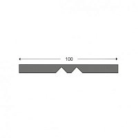Профиль защитный сигнальный П-Мат тип W 8/32/4 1м