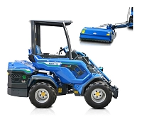 Шарнирно-сочлененный мини-погрузчик MULTIONE EZ7 с косилкой
